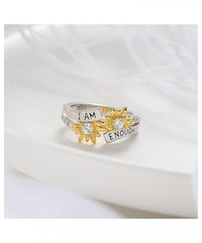 Valentine's Day Rings Gift, 2-in-1 Womens Vintage Silver Engagement Wedding Band Ring Set(5 -Gold,5) 7-silver 10 $5.75 Others