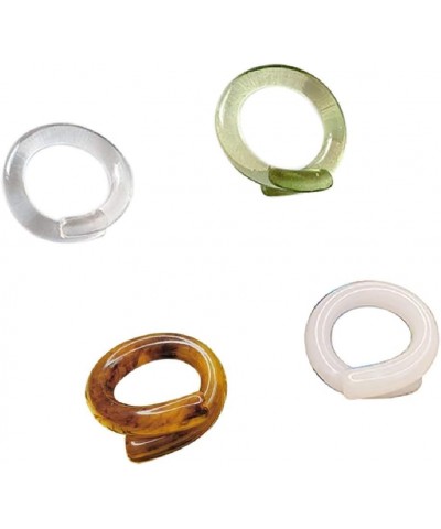 Transparent acrylic color resin ring female fashion personality Picture 1 $7.20 Rings