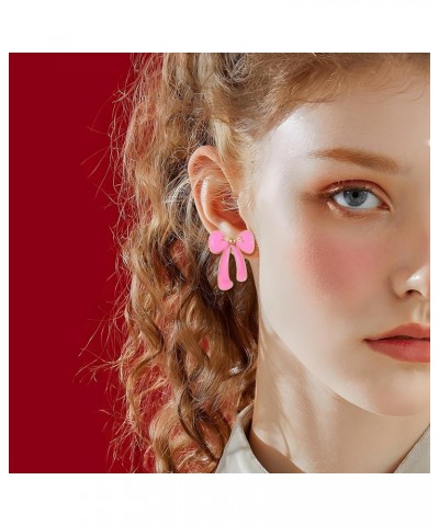 Gold Bow Stud Earrings for Women Fashion Jewelry Gift gold-9 $8.66 Earrings