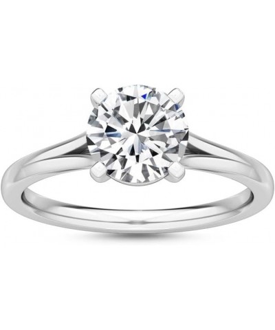 1-5 Carat (ctw) White Gold Round Cut LAB GROWN Diamond Solitaire Engagement Ring (Color H-I Clarity VS1-VS2) 6.5 Platinum $1....