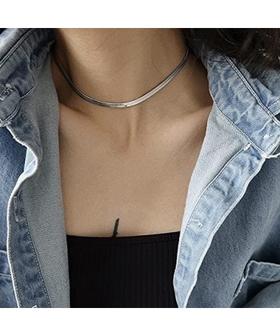 Stainless Steel 1mm-4mm Round Snake Chain Necklace for Women Girl Silver-2mm-24 Inches-1pack $7.83 Necklaces