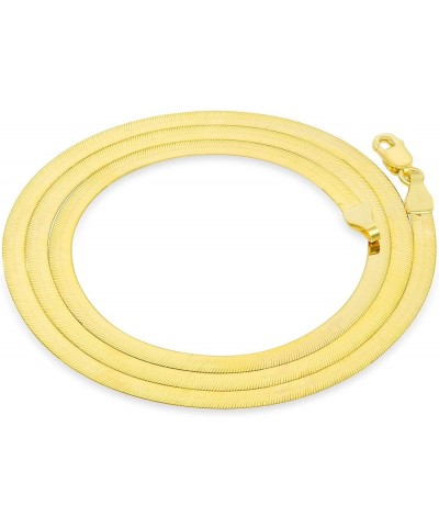 14k Yellow Gold 3mm Solid Herringbone Silky Flat High Polish Chain Necklace, Womens Lobster Clasp 14" 16" 18" 20" 22" 24 16 $...