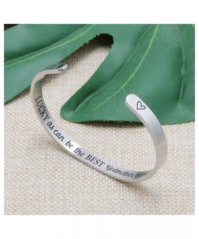 Bracelets for Women Funny Inspirational Gifts for Her Sister to Sister Jewelry Mantra Cuff Bangle Lucky as can be the best go...