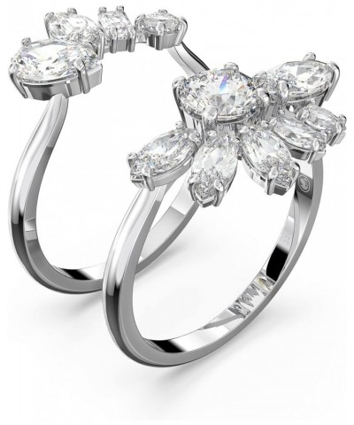 Gema Crystal Cocktail Ring Pair Jewelry Collection, Rhodium Tone Finish US 7/EU 55 $71.62 Rings