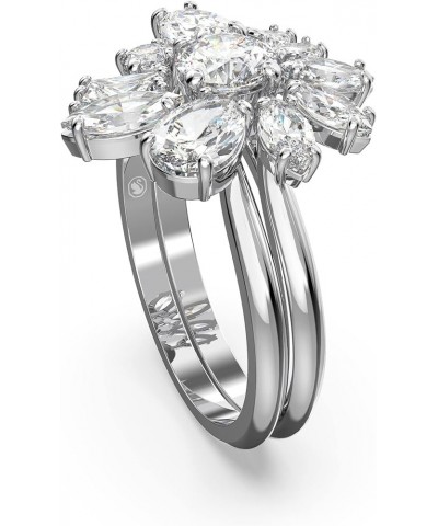 Gema Crystal Cocktail Ring Pair Jewelry Collection, Rhodium Tone Finish US 7/EU 55 $71.62 Rings