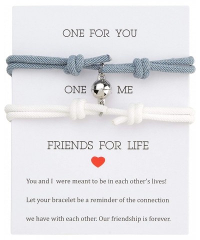 Long Distance Bracelets Pinky Promise Friendship Couple Magnetic Vows of Eternal Love Sun Moon Heart Morse Code Evil Eyes Bra...